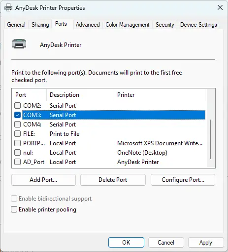 Comment supprimer les ports d'imprimante dans Windows 11/10