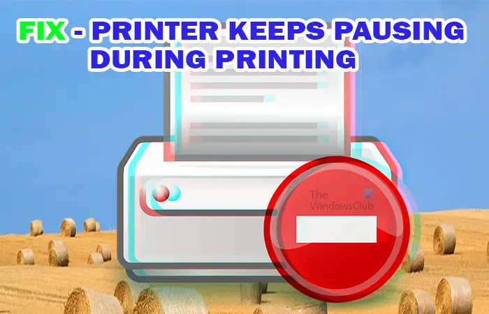 L'imprimante continue de faire une pause pendant l'impression [Réparer]