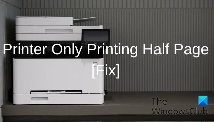 La impressora només imprimeix mitja pàgina [Correcció]