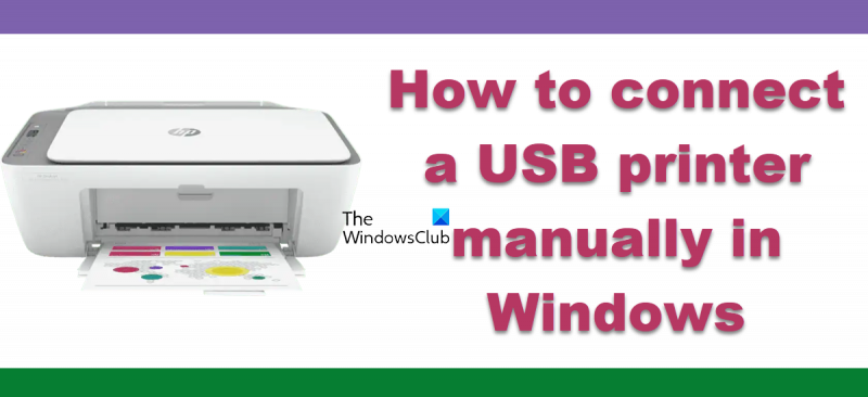 Cómo conectar una impresora USB manualmente en Windows