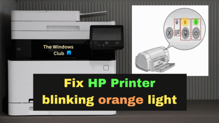 Correction de la lumière orange clignotante de l'imprimante HP