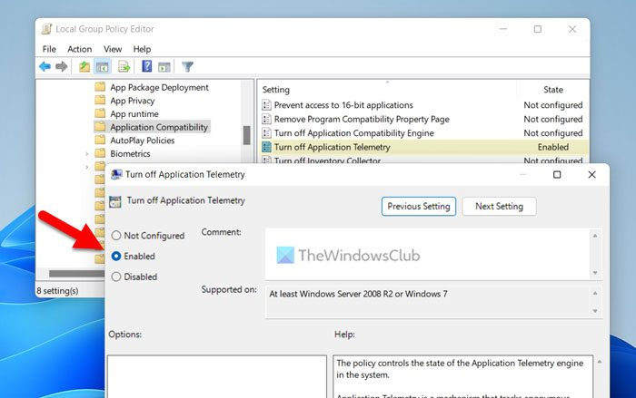 Kā izslēgt lietotņu telemetriju operētājsistēmā Windows 11/10