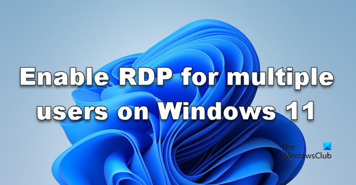 Windows 11 पर एकाधिक उपयोगकर्ताओं के लिए RDP सक्षम करें