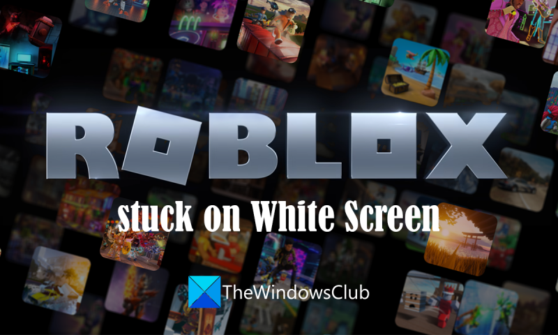 Roblox iestrēdzis uz balta ekrāna