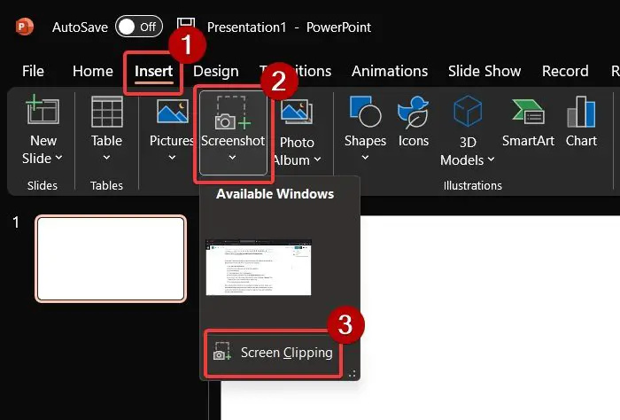   Hur man lägger till skärmdump till Microsoft PowerPoint