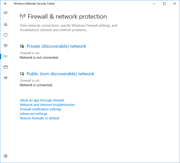 Een programma toestaan ​​of blokkeren in Windows Firewall van Windows 10