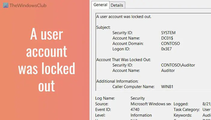 Windows 11/10 の「ユーザー アカウントがロックされています」エラーを修正します。