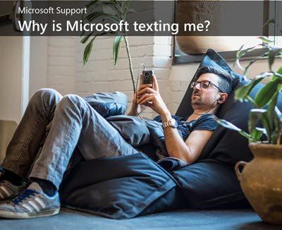 Microsoft से पाठ संदेश - वास्तविक या फ़िशिंग?
