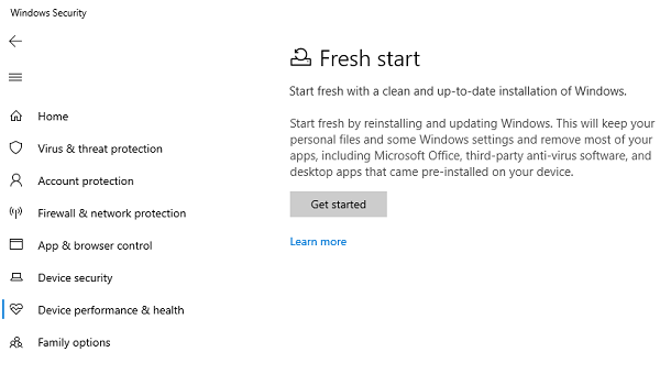 Windows 10 värske algus vs lähtestamine vs värskendamine vs puhas install