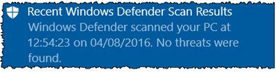 Abilita o abilita le notifiche per Microsoft Defender in Sicurezza di Windows