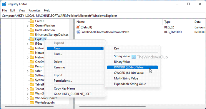 Kako preprečiti, da bi Windows uporabljal oddaljene poti za ikone bližnjic datotek