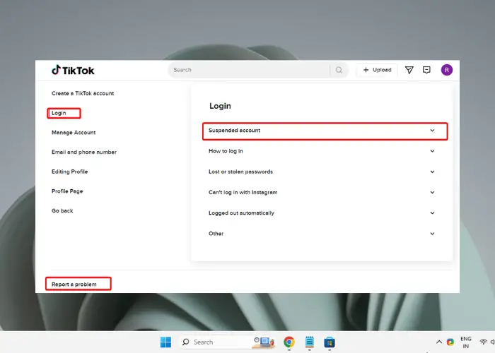   обратитесь в службу поддержки TikTok, чтобы разблокировать заблокированную учетную запись
