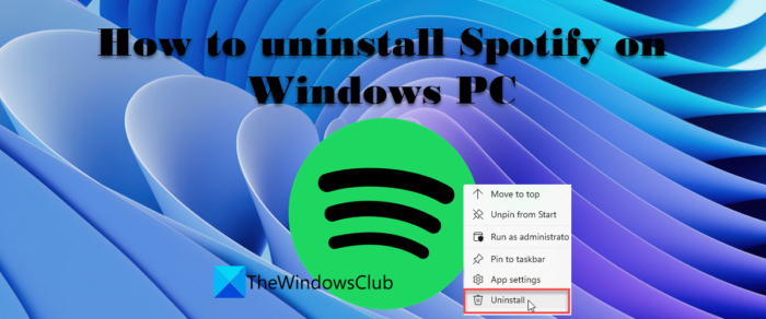 كيفية إلغاء تثبيت Spotify على نظام التشغيل Windows 11