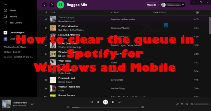 Как да изчистите опашката в Spotify за Windows и Mobile