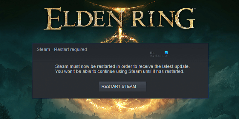 Vyžaduje sa reštart Steam, hovorí Elden Ring