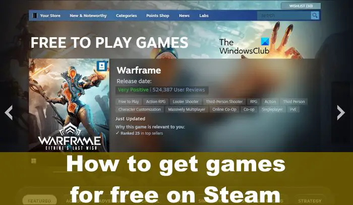   איך להשיג משחקי Steam בחינם