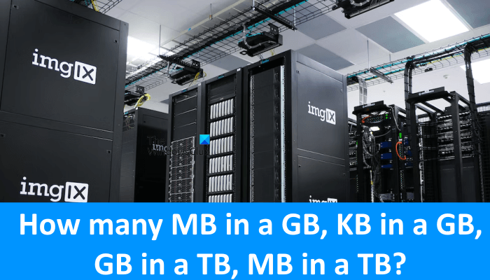 Hoeveel MB naar GB, KB naar GB, GB naar TB, MB naar TB?