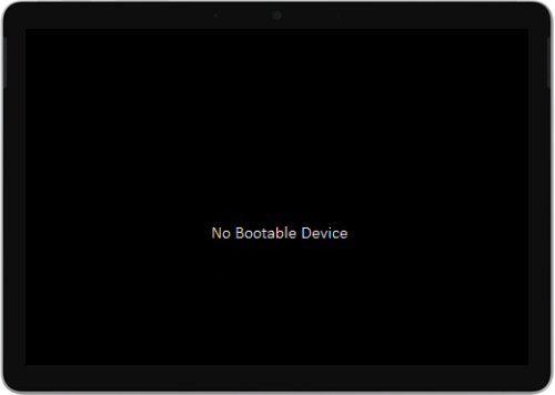 Surface Go bez urządzenia rozruchowego