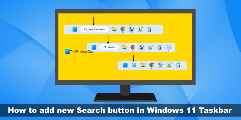 pievienojiet jaunu meklēšanas pogu Windows 11 uzdevumjoslai