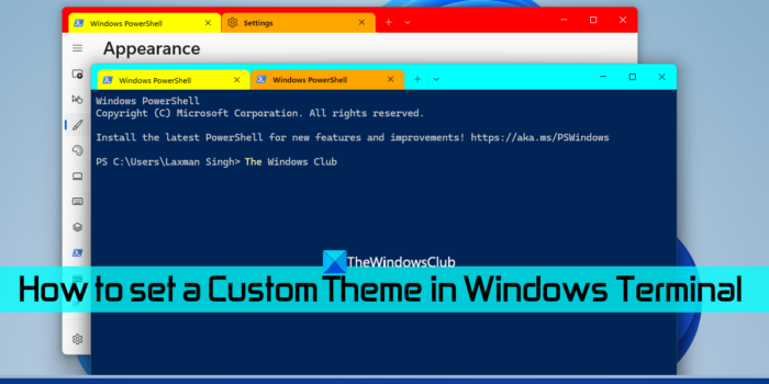 كيفية تعيين سمة مخصصة في Windows Terminal