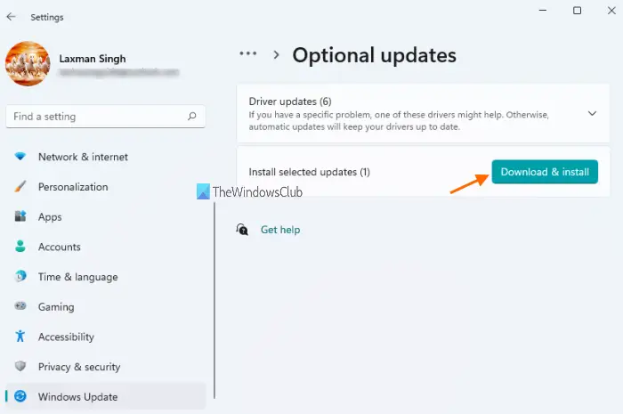   optionale Updates im Windows Update