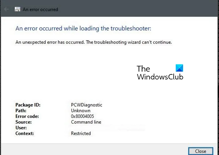 Programmu saderības problēmu novēršanas rīks nedarbojas operētājsistēmā Windows 11/10