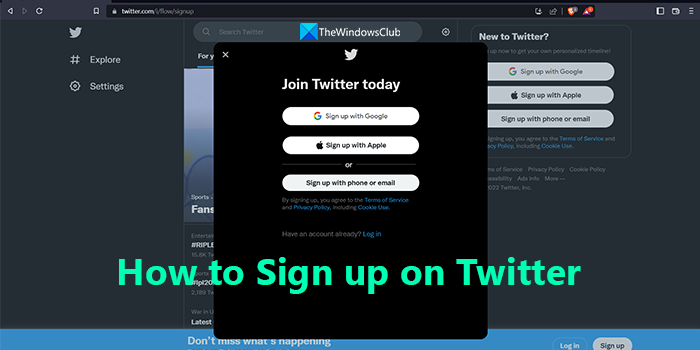 Как да се регистрирате в Twitter