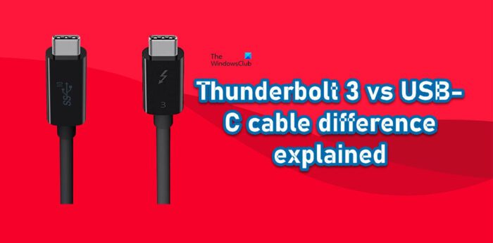 وأوضح اختلاف كابل Thunderbolt 3 مقابل USB-C