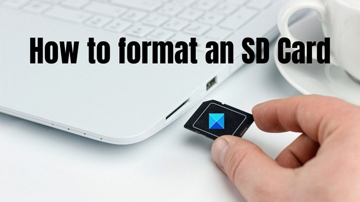 Een SD-kaart formatteren op een Windows-computer