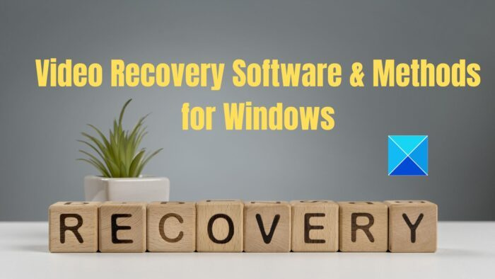 Video atkopšanas programmatūra un metodes operētājsistēmai Windows