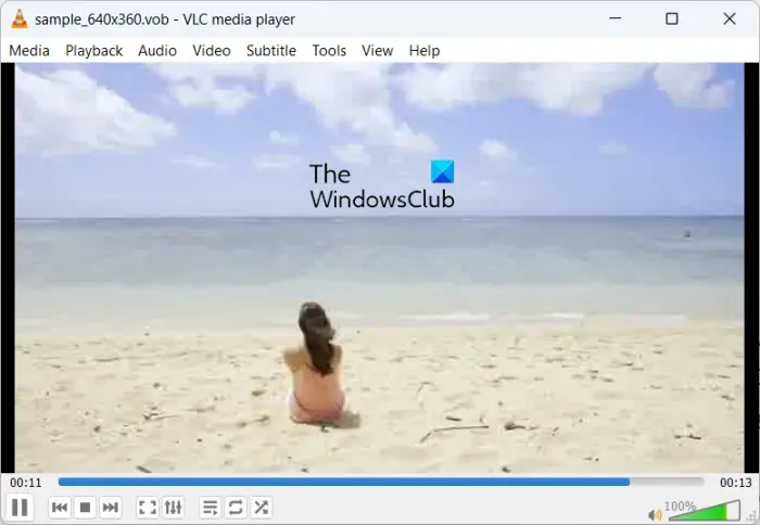 Beste gratis VOB File Player-software voor Windows 11/10