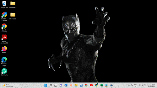 Black panther na wallpaper para sa Windows 11, 10