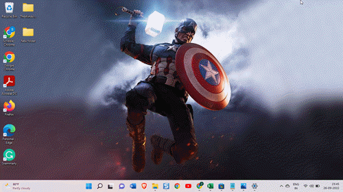 Ozadje Captain America za Windows 11, 10