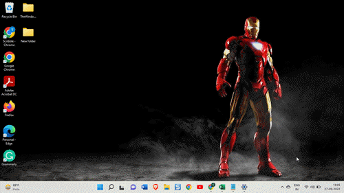 Iron Man-achtergrond voor Windows 11, 10