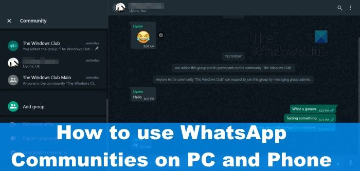 Comment utiliser les communautés WhatsApp sur PC et téléphone