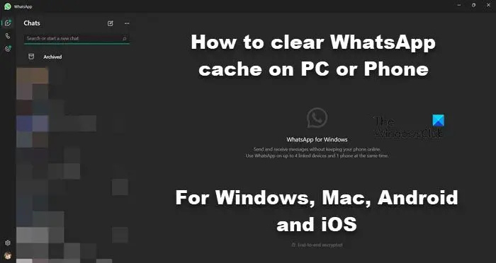 Cara menghapus cache WhatsApp di PC atau Ponsel