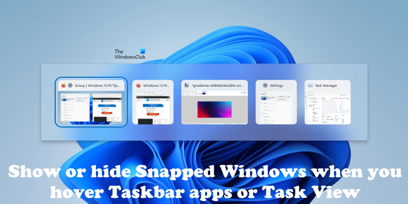 Ipakita ang pagtatago ng mga naka-pin na window kapag nagho-hover sa mga application sa taskbar