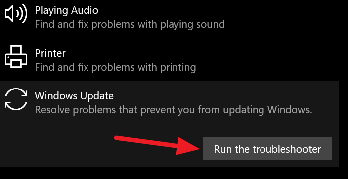 Alat za rješavanje problema Windows Update - Windows 10