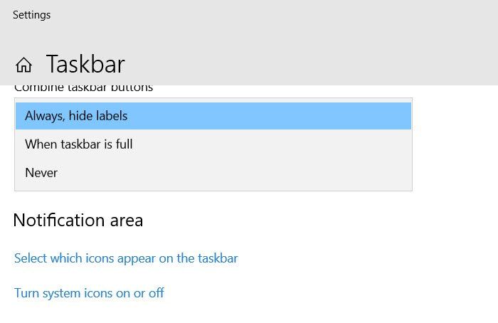 Cómo agrupar los iconos de la barra de tareas en Windows 10