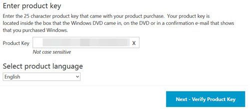 Microsoft सॉफ़्टवेयर पुनर्प्राप्ति वेबसाइट आपको Windows 7 स्थापना DVD बनाने की अनुमति देती है