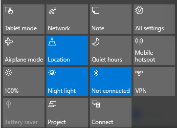 Windows 10 タブレット モードで画面の自動回転が機能しない、またはグレー表示される