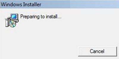 Windows Installer hüppab pidevalt