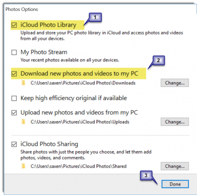 iCloud-valokuvia ei ladata tietokoneelle
