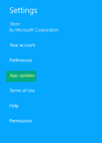 Stäng av eller inaktivera automatiska appuppdateringar i Windows 8.1