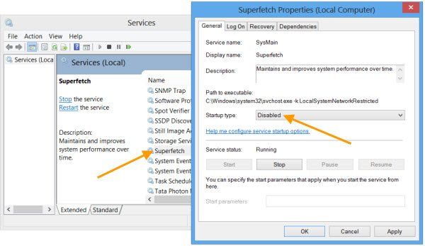 Activer ou désactiver SysMain & Prefetch pour SSD dans Windows 10