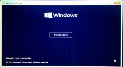 installer Windows 10 depuis USB 2