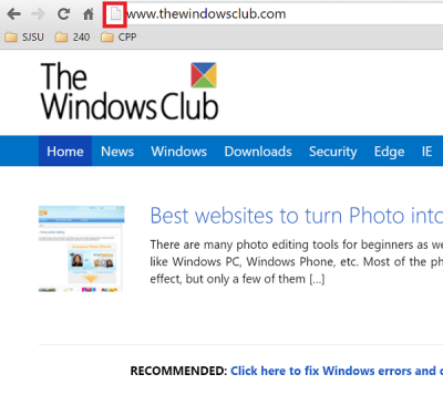 Pripnite spletno mesto iz Chroma v meni Start v ikoni strani Windows 10