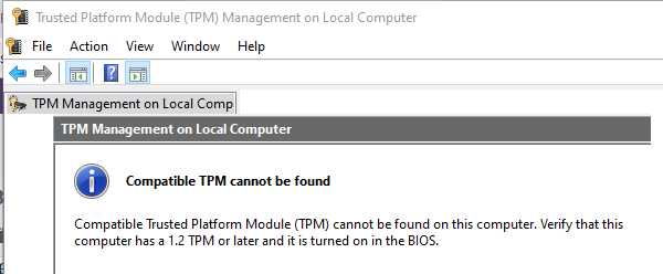 Controlla il TPM sul tuo computer