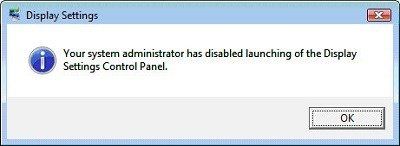 Näyttöasetuksia ei voi avata Windows 10: n ohjauspaneelissa
