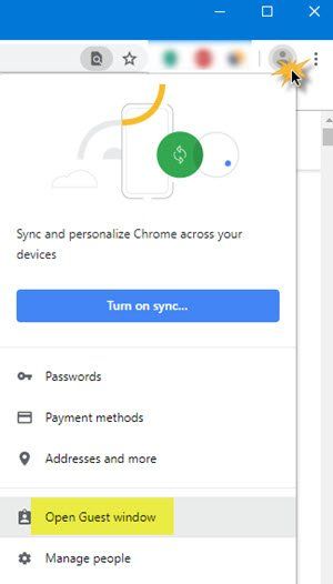 Chrome altijd openen in de gastmodus in Windows 10